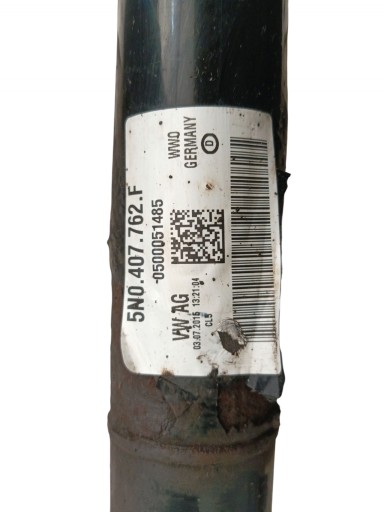 joint semi-axis right front AUDI Q3 and 8U TIGUAN and 2.0 TDI 5N0407762F