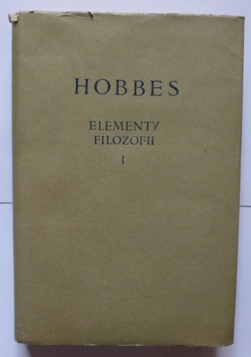 ELEMENTY FILOZOFII I - HOBBES