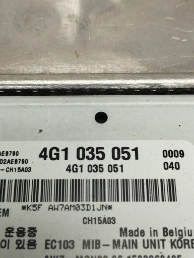 AUDI A6 C7 player MMI navigation 4G1035051