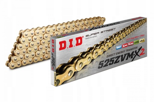 DID525ZVMX2G&G-118 - ПРИВОДНИЙ ЛАНЦЮГ DID 525 ZVMX2 118 X-RING G + G OPEN