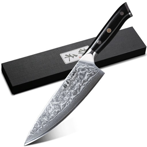 TURWHO Chef Knife 1-5 PCS Kitchen Knives Set 67 Layer Damascus Steel Japane