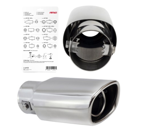 НАКОНЕЧНИК ВЫХЛОПА, ГЛУШИТЕЛЬ, КРЫШКА ИЗ НЕРЖАВЕЮЩЕЙ СТАЛИ INOX