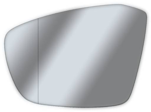 SV-50-15-AHG-L - ВСТАВКА ДЗЕРКАЛА SKODA OCTAVIA III 12 + ASF + GRZ Л