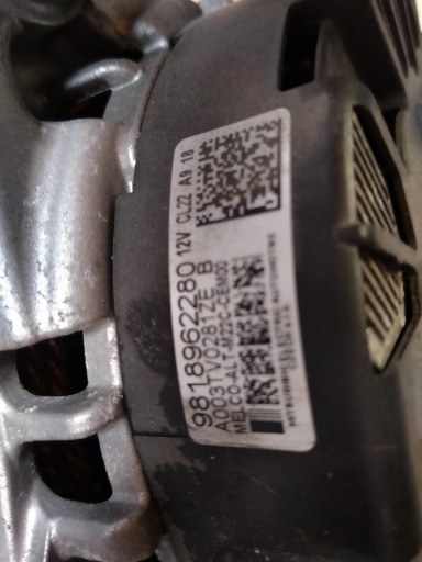 Peugeot citroen генератор 9818962280 2.0 синій hdi