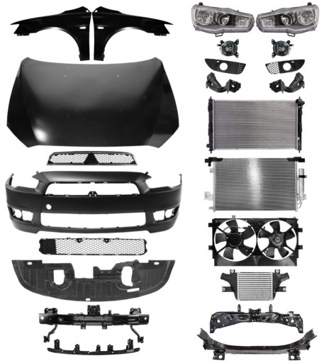 4438 - Mitsubishi Lancer 08-10 Ремень капота, бампера и крыла