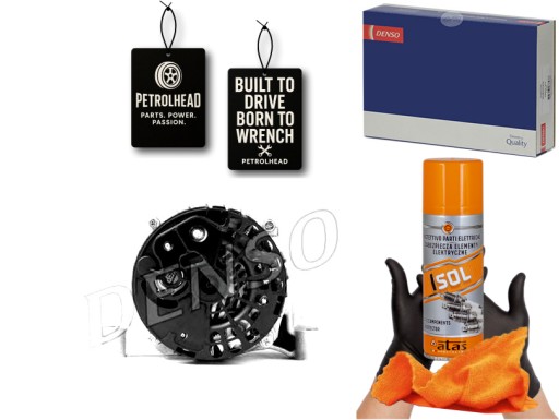 DENDAN519#ECS-PCP+K - Генератор (14в 90а) alfa romeo mito fiat 500 500 #petrolhead pro+ kit4