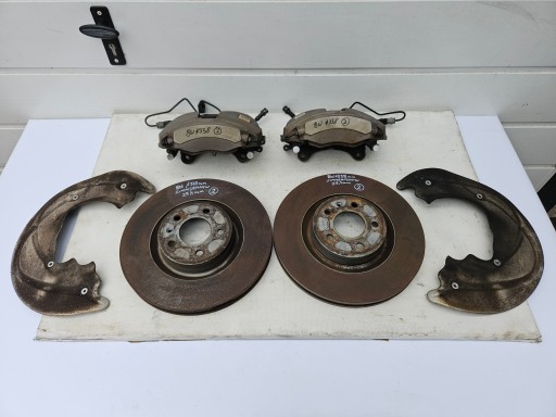 calipers HAMULCE front front AUDI A4 B9 A5 8W 338 338MM 4 TLOCZKOWE