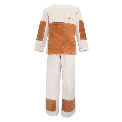 Сварочный Костюм Длинное Пальто Брюки Защитный Фартук