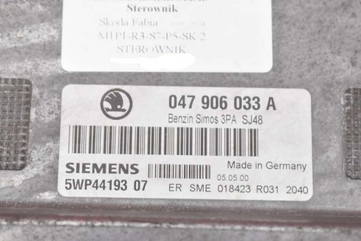 computer Centralina Motore 047906033A SKODA FABIA 1 e 1.4 68 KM 99-04