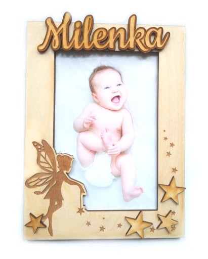 Рамка з іменем 3D фея ZUZIA Ala + фото А5