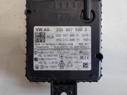 Radar asystent parois de voiture VW SEAT SKODA AUDI 2Q0907686D