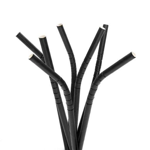 Соломинки ламані паперові жовті ЕКО 25 шт.