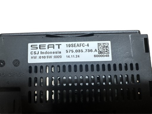 CUPRA SEAT ARONA IBIZA Adapter, Stecker PORT USB C 575035736A