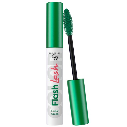 Golden Rose Flash Lash Vodotesný atrament na riasy Farebný 02 Forest Green