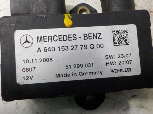 MERCEDES-BENZ KLASA A (W169) relay plugs ZAROWYCH A6401532779Q