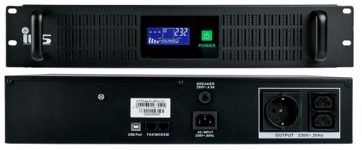 Cctvups-2u-850-lcd джерело безперебійного живлення ups rack 19 2u 850va 510w для ips камер