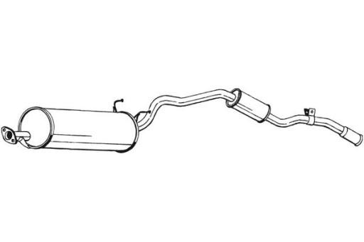 BOS286-233 - ГЛУШНИК ЗАДНЬОГО ВЫХЛОПУ BOSAL TOYOTA 4 RUNNER II HIACE V 2.5D
