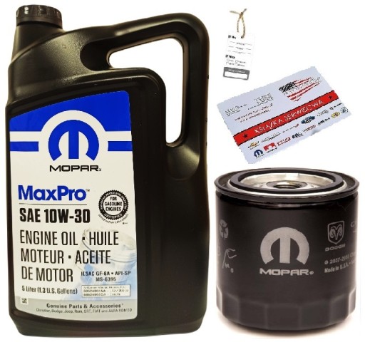 MOPAR 10W30 5L + ФИЛЬТР 0FE00292 (MO-090) + БЕСПЛАТНЫЕ ПОДАРКИ