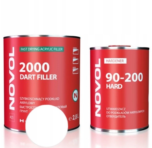 NOVOL DART FILLER 2000 АКРИЛОВИЙ ПРАЙМЕР БІЛИЙ 3,5 Л