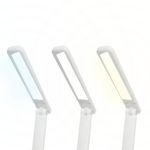 LED stolná lampa 3W, 3000/4500/6000K, nastaviteľná, 1200mAh, biela, LTC