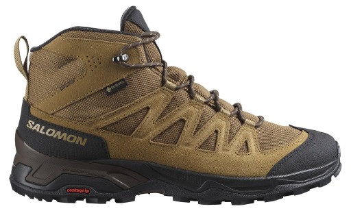 Topánky SALOMON X WARD LEATHER MID GTX 471817 s membránou Gore-Tex 47 1/3