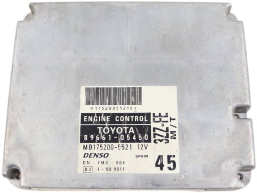 TOYOTA AVENSIS T22 computer Centralina Motore 1.6 benzina 89661-05450