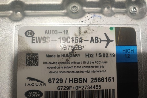 Другие модули land rover discovery v (l462) ew9319c164 30,0 л дизель 190 квт