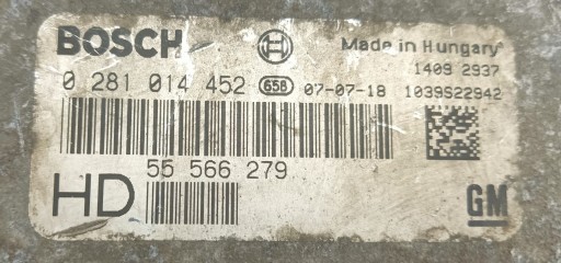 computer control unit of the engine OPEL ZAFIRA B