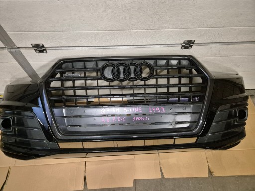 Audi q7 4m s-line передній бампер 2016-2019р колір ly9b 4xpdc спринклери