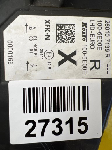 licht rechts vorne Nissan Townstar Kangoo III 3 IV 22- 260107139R