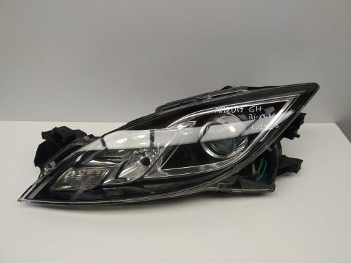 2007-2010r Mazda VI 6 GH reflektor lámpa eleje Bi Xenon bal elöl liftom