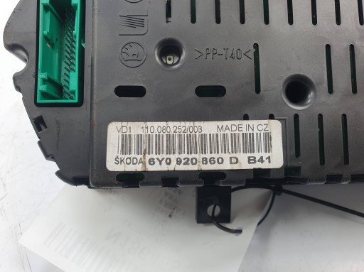 dials clock 6Y0920860D SKODA FABIA and