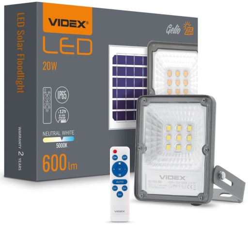 Внешняя галогенная лампа 20W аккумуляторная солнечная панель