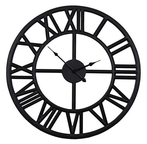 Villado nástenné hodiny čierne 45cm