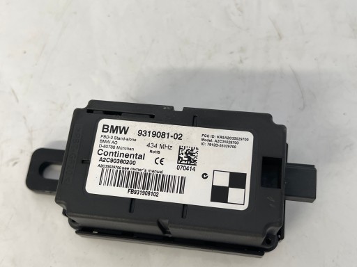 Bedienteil ZDALNE Bedienteil 9319081 BMW X5 F15 F16