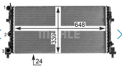 8MK 376 - Кулер для води behr audi a1 fabia polo oe якість