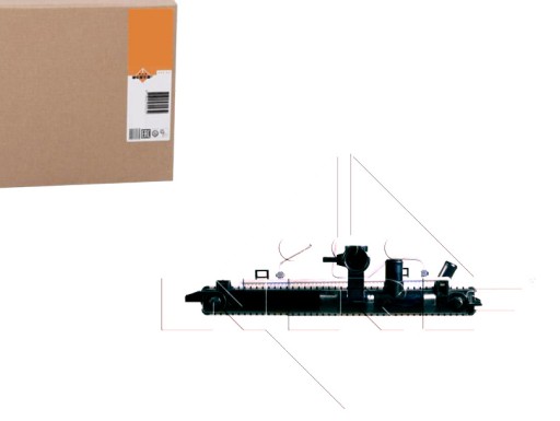 NRF58425/RS4 - Радиатор двигателя nrf 253100x050 253100x350 253100