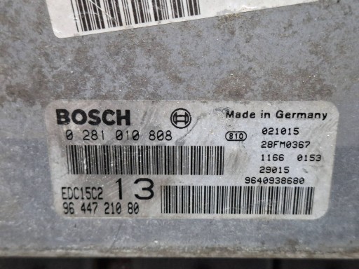 Centralina Motore 0281010808 9640938680 CITROEN C5 e 2.0 HDI 8V -07