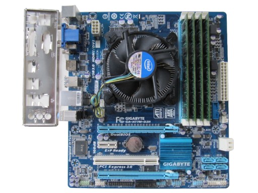 Gigabyte GA-H77M-D3H + Core i5-3570 + 16GB DDR3