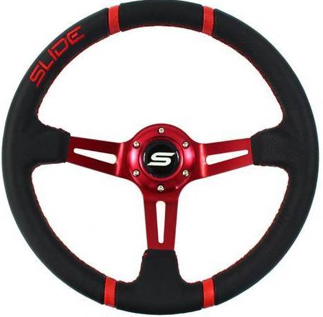 СПОРТИВНИЙ КЕРМО ТЮНІНГ ШКІРА ЧЕРВОНИЙ СЛАЙД