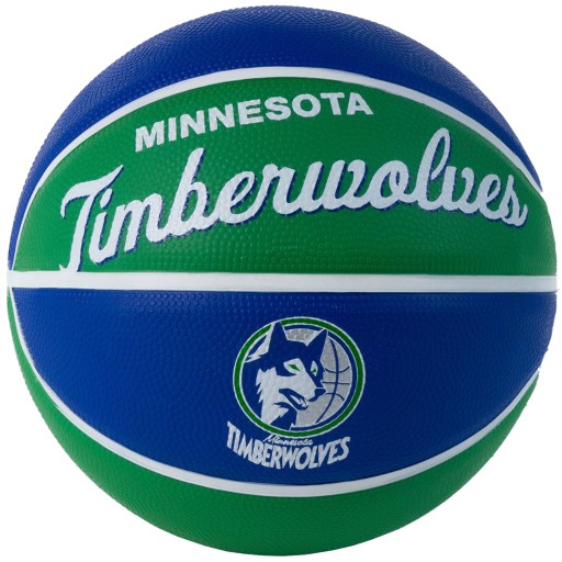 М'яч Wilson Team Retro Minnesota Timberwolves Mini Ball, розмір 3