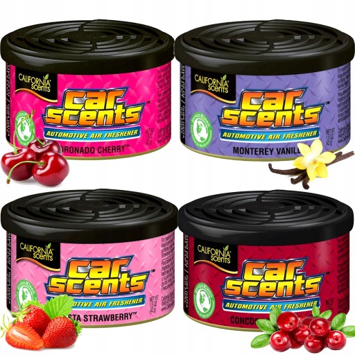 CALIFORNIA Car SCENTS 4X автомобильные ароматы