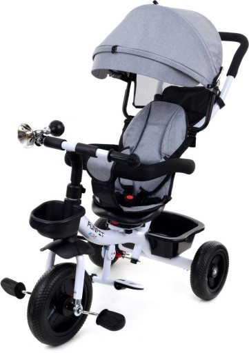 Триколісний велосипед Funfit Kids Twist сірий