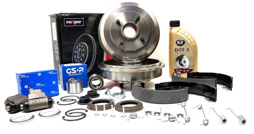 19-1342 - ГАЛЬМІВНІ БАРАБАНИ + ПІДШИПНИКИ FORD FOCUS І MK1 + ABS