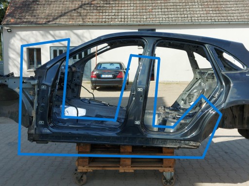 8768925525 - PORSCHE MACAN 95B СТОЙКА ЛЕВЫЙ ПОРОГ