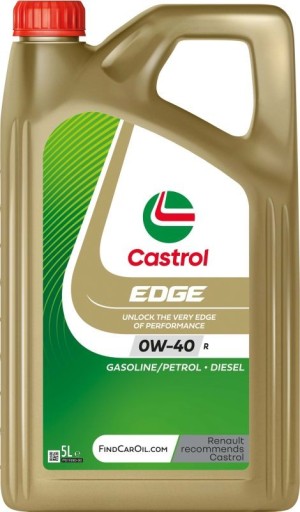 CASTROL OIL 0W40 5L EDGE R TITANIUM / RN17 RSA 0W40 EDGE R 5L