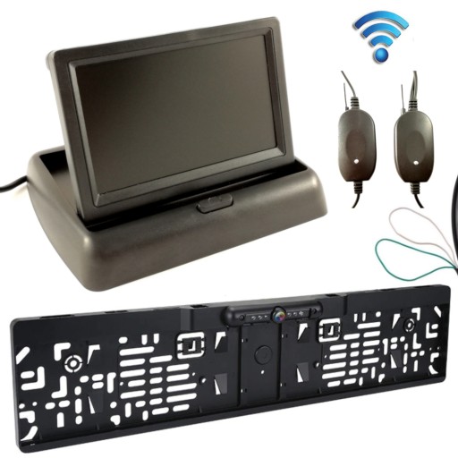 Монитор камеры спереди и сзади беспроводной ИК комплект