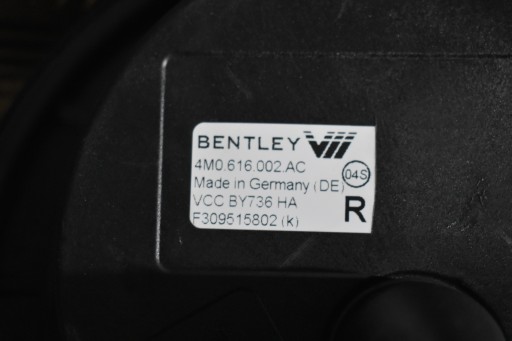 IDEALNY MIECH airbag rear right BENTLEY BENTAYGA 1