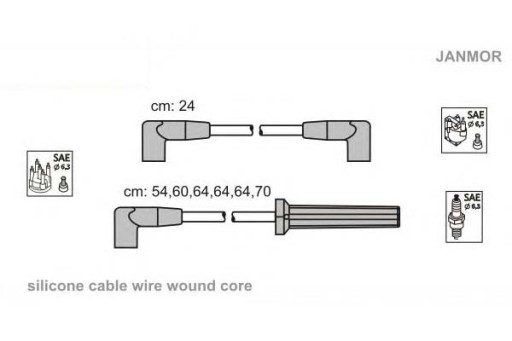 ПРОВОДА ЗАЖИГАНИЯ КОМПЛЕКТ. BUICK PONTIAC CHEVROLET JA изображение 1