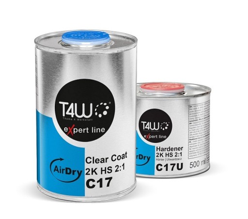 T4W AIR DRY Прозрачный лак C17 HS 2:1 / 1,5 л